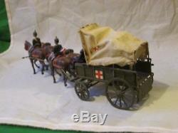 Vintage Rare Britains Ww1 Royal Army Medical Corps Red Cross Wagon 1/32 54mm