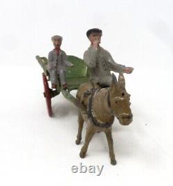 Vintage Taylor & Barrett Coster Cart With Costermonger, Son & Donkey Very Rare