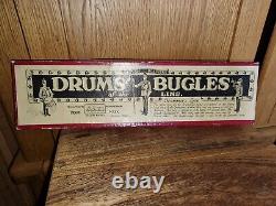 Vintage W. Britain No. 30 Drums & Bugles of the LINE Set Painted Metal Soldiers