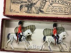 Vintage W Britain's Royal Scots Greys Second Dragoons Boxed Pre War Version