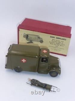 Vintage W Britains 1512 Army Ambulance with Driver & Wounded on Stretcher