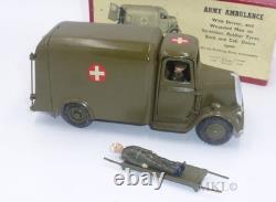 Vintage W Britains 1512 Army Ambulance with Driver & Wounded on Stretcher