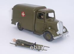 Vintage W Britains 1512 Army Ambulance with Driver & Wounded on Stretcher