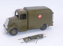Vintage W Britains 1512 Army Ambulance with Driver & Wounded on Stretcher