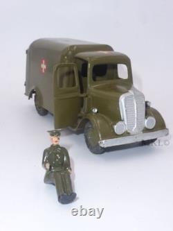 Vintage W Britains 1512 Army Ambulance with Driver & Wounded on Stretcher