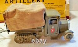 Vintage W. Britians Royal Artillery Lorry Caterpillar Type With Limber & 18 Pound