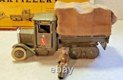 Vintage W. Britians Royal Artillery Lorry Caterpillar Type With Limber & 18 Pound