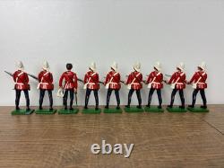 Vintage Zulu War British 24th Regiment Lead Toy Soldiers Set by J. REYNOLDS Boxed