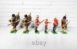 Vintage Zulu Wars Vintage Lead Metal Toy Soldiers Set In Box by J. REYNOLDS