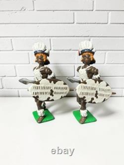 Vintage Zulu Wars Vintage Lead Metal Toy Soldiers Set by J. REYNOLDS
