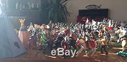 Vintage knights, cowboys, indians, soldiers, farm mostly Britains Ltd 60s & 70s