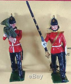 Vtg WORLD'S ARMIES Britain BAND OF THE LINE #27 Toy Soldier Set Orig BOX 1940's