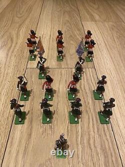 WBritain Pipes Drums Royal Scots Band 41150 Black Watch Colour Party 5297 & 7235