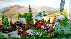 WW1 Britains and j hill lead soldiers x22 + WWI Cap firing britains cannon