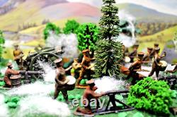 WW1 Britains and j hill lead soldiers x22 + WWI Cap firing britains cannon