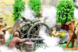 WW1 Britains and j hill lead soldiers x22 + WWI Cap firing britains cannon