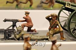 WW1 Britains and j hill lead soldiers x22 + WWI Cap firing britains cannon