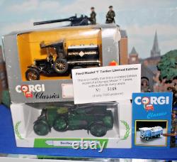 WWII Britains cast soldiers. HQ parade/Corgi Bentley/ford tanker. Unique tin