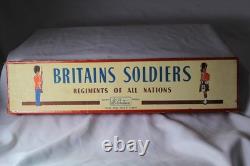 W. BRITAIN 1858 INFANTRY Britains' Soldiers in Action SET With Box #V24