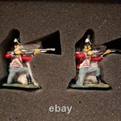W. BRITAIN 41154 British Kneeling Firing Collector Club 4 Pc. Set Metal Figures