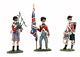 W. Britain 54mm Napoleonic 3 British 42nd Black Watch Highlander Soldiers
