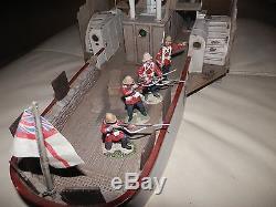 W. Britain British Nile River Gunboat With Gun & Figures