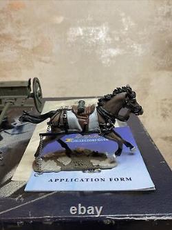 W Britain #17433, Confederate Six Horse Caisson Set. Boxed. Papers