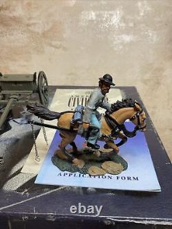 W Britain #17433, Confederate Six Horse Caisson Set. Boxed. Papers