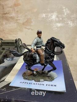 W Britain #17433, Confederate Six Horse Caisson Set. Boxed. Papers