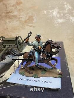 W Britain #17433, Confederate Six Horse Caisson Set. Boxed. Papers