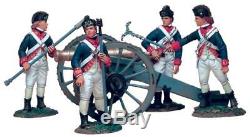 W. Britain 18008 British Artillery Set No. 1, 6 pound Gun and 4 Man Cre AWI