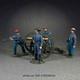 W Britain 31425 Acw Load! Confederate Artillery With 12 Pound M1841 Howitzer