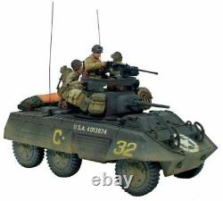 W Britain 54mm #17823 US 3rd armored division M8 Greyhound scout car set