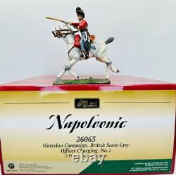 W. Britain 54mm Napoleonic British Scots Grey Officer Charging #1, 36065 MiB