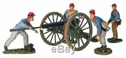 W Britain Acw #17669 Confederate Artillery Set No. 1 10 Pound Parrot Retired