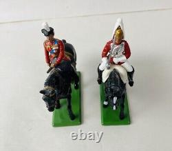 W Britain Bundle of 10 Mini Royal Guard Metal Figures, Vintage