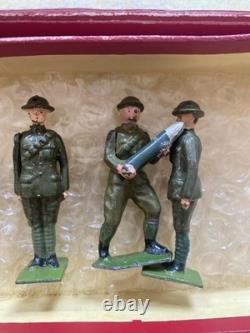 W. Britain Lead Soldiers Royal Regiment of Artillery Set with Box 1930s