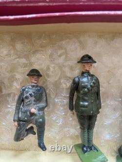 W. Britain Lead Soldiers Royal Regiment of Artillery Set with Box 1930s