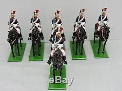 W Britain Mounted Fantassin of the Garde Republicaine 6 Pc Set #00250 with Box