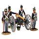 W Britain Napoleonic British Royal Artillery 9 Pound Gun And 4 Man Crew 36127