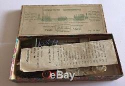 W Britain No 8 MG Miniature Gardening Set 1931 Boxed Rare