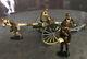 W Britain Set 41025 -french 75mm Gun And Caisson With Us Marine Detachment