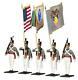 W Britain Soldiers Us Military Academy West Point Cadet Color Guard Set 10034
