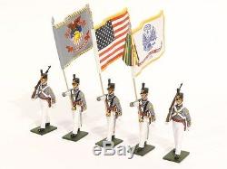 W Britain Soldiers US Military Academy West Point Cadet Color Guard Set 10034