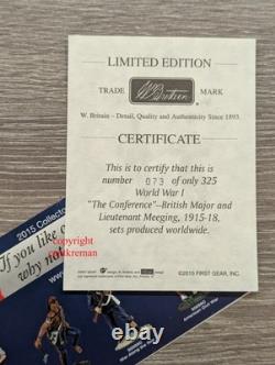 W Britain WWI'The Conference' British Major & Lieutenant, 1915-18 #23098