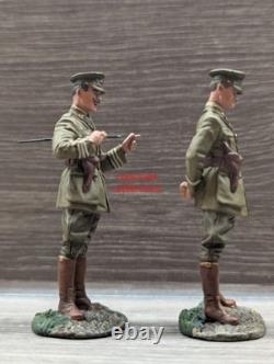 W Britain WWI'The Conference' British Major & Lieutenant, 1915-18 #23098