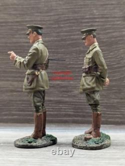 W Britain WWI'The Conference' British Major & Lieutenant, 1915-18 #23098