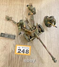 W Britain Wwi Breakout Normandy 1944 German 17th Pak 40 Cannon & Crew 17659 54mm