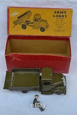 W Britain's Army Lorry with Driver Boxed No 1334 Four Wheels