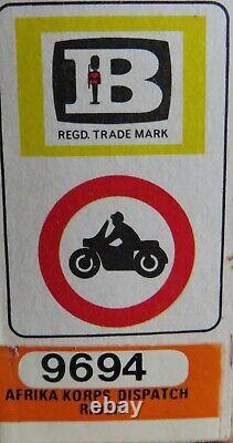 W. Britain's Deetail Toy Soldiers Afrika Korps Dispatch Rider 9694